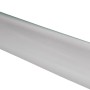Weißes Dichtprofil aus PVC, 20 mm x 2,5 mm, als Fliesenschiene oder Alternative zur Silikonfuge.