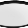 Schwarze Ledvance Smart+ WiFi Bad-Deckenleuchte Orbis Disc, 50cm, dimmbar.