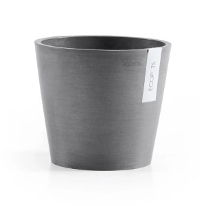 Ecopots Pflanztopf Amsterdam Ø 20 cm x 18 cm Grau