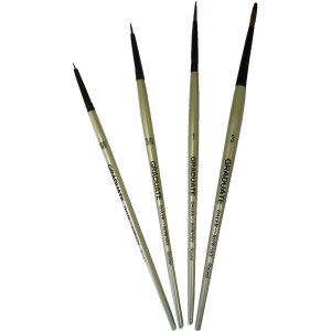 Daler-Rowney Graduate Multitechnik-Pinsel Synthetik 4er-Set