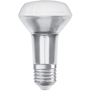 Osram LED Reflektorlampe E27, 2,6W, R63, warmweiß, für Wohnräume.