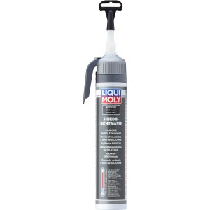 Liqui Moly Silikon-Dichtmasse Schwarz, 200ml Kartusche für Lack- und Karosseriereparatur.