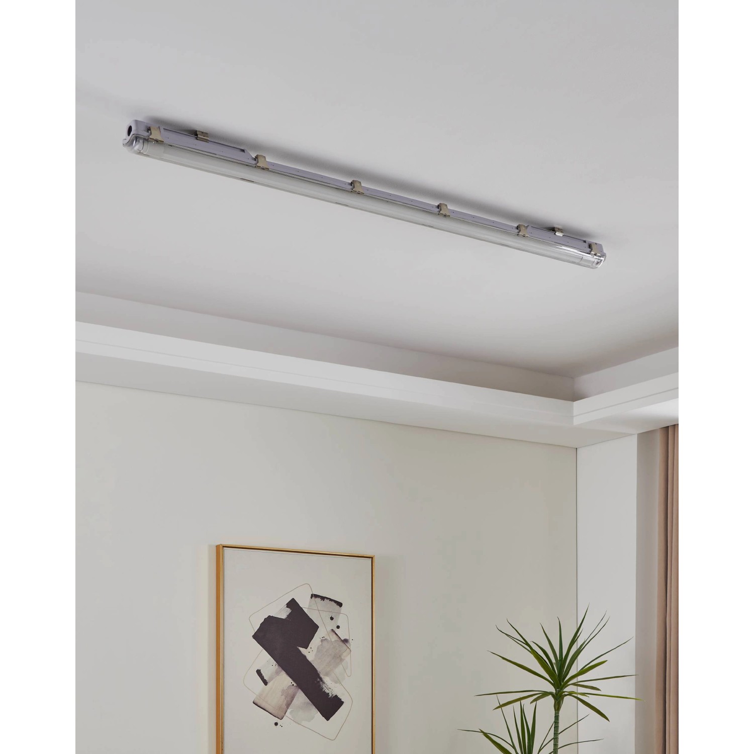 Eglo LED-Feuchtraumleuchte Basic Plus 1-flammig 65 cm Grau_8
