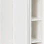 Fackelmann Bad-Hängeschrank Stanford, weiß, 42 cm breit, mit Tür und offenen Regalfächern.