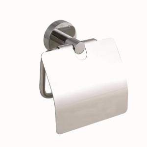 Tesa Toilettenpapierhalter Smooz mit Deckel Hochglanzverchromt