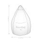Sitting Point Sitzsack Beanbag Afro, 220 l, ca. 110x70 cm, mit Seitentasche.