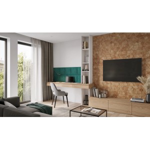 Rebel of Styles Holzverblender UltraWood Teak Hexagon 26 cm x 15 cm Braun