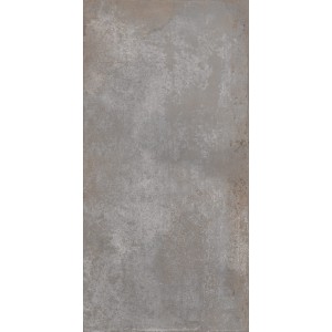 Terrassenplatte Feinsteinzeug Rust Grau, 60x120 cm, matte Oberfläche.