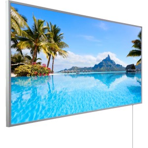 Könighaus Infrarotheizung Panorama-Serie 60 cm x 100 cm 600 W Bora Bora Insel