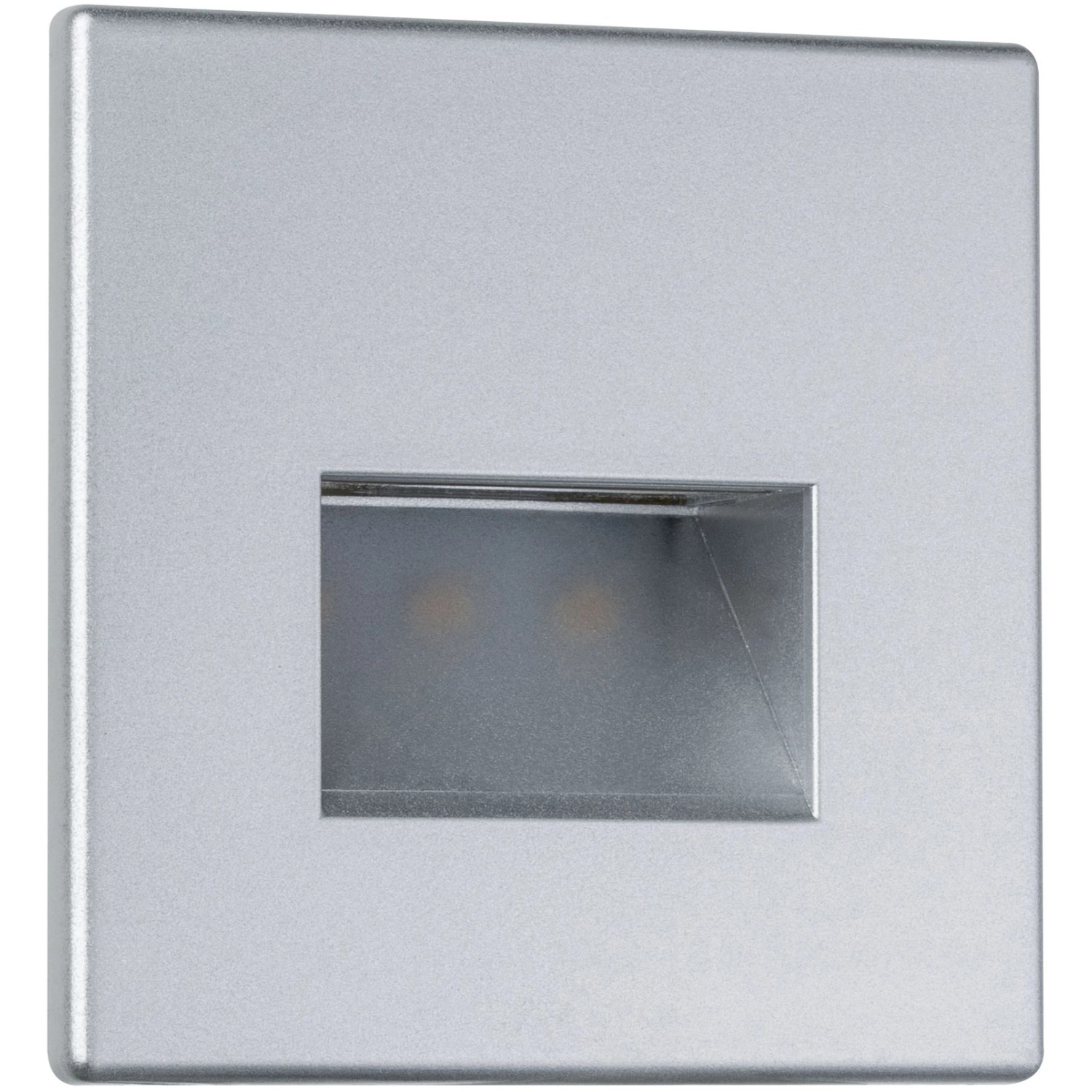 Paulmann LED-Wandeinbauleuchte Edge, eckig, chrom matt, für Treppen und Flure