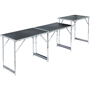 3-teiliger LUX Multifunktionstisch MZT-100/60-3 Profi, flexibel einsetzbar als Tapeziertisch.