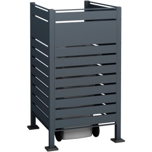 Westmann Mülltonnenverkleidung Planum, anthrazit, für 1x 240 l Tonne. Sichtschutz aus Metall.