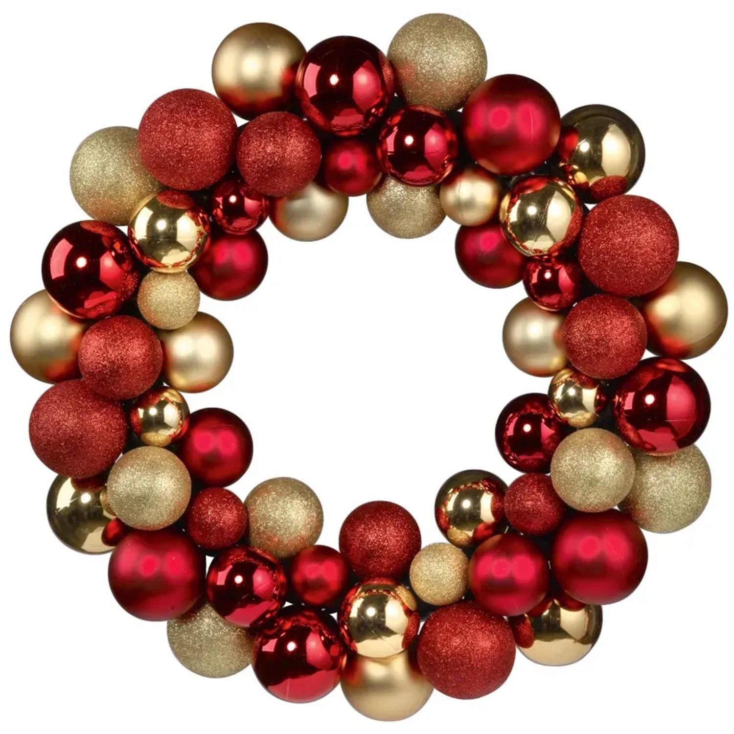 Kugelkranz Ø 34,5 cm Rot-Gold kaufen bei OBI