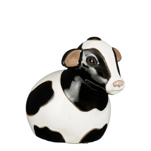 Mica Decorations Deko-Figur Kuh Keramik 19 cm Schwarz Weiß