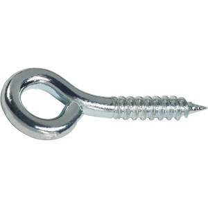 Verzinkte LUX Ringschraube 1,8x10 mm mit Holzgewinde, geeignet zum Befestigen und Verankern.