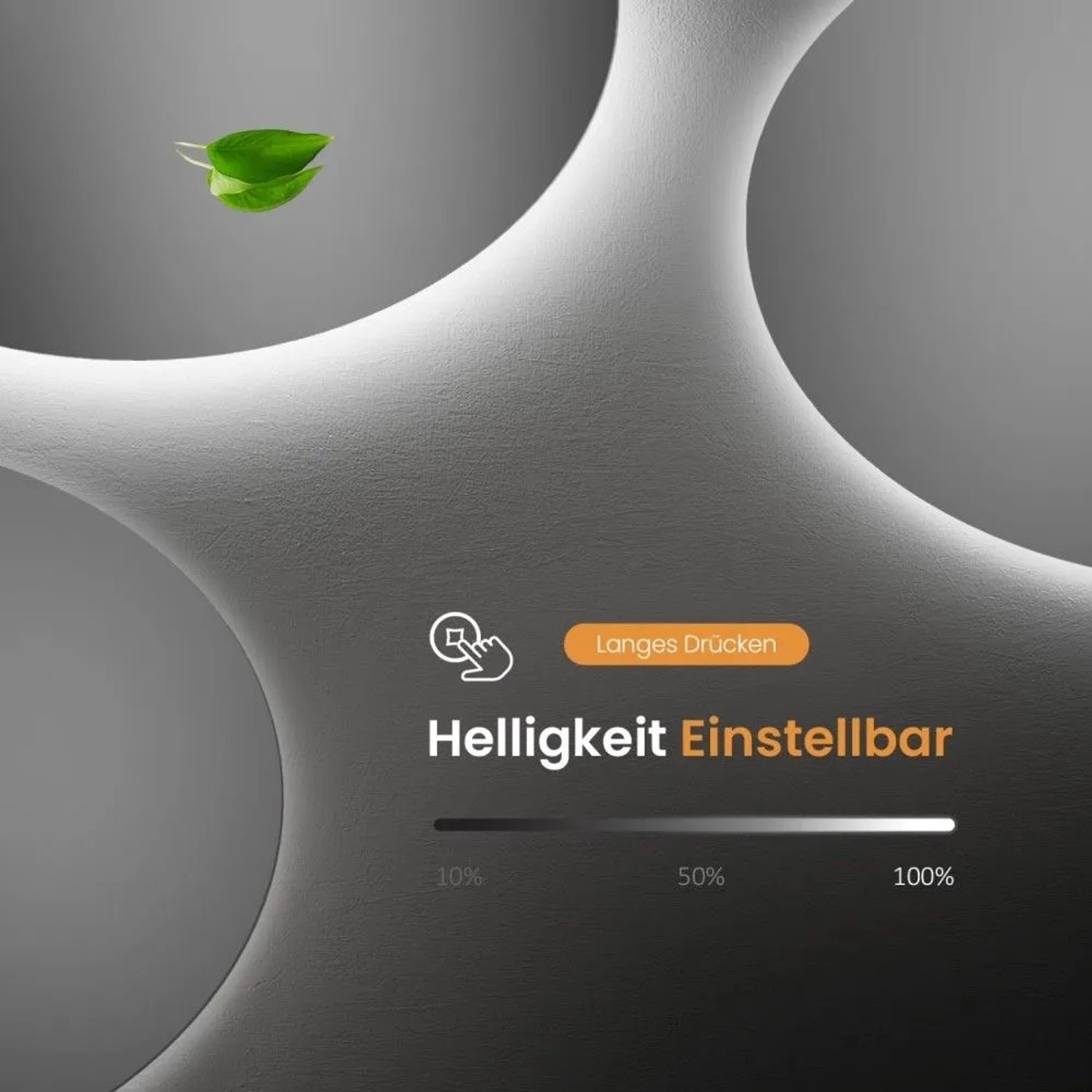 Emke Rund Badspiegel Antibeschlage 60cm Badezimmerspiegel mit Beleuchtung Helligkeit Einstellbar Kaltweiß_3