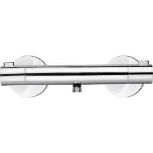 baliv Thermostat-Duscharmatur DU-5030 Chrom, Aufsicht. Duschthermostat mit zwei Drehreglern.