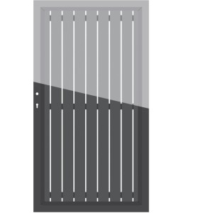 Sichtschutz-Element Einzeltor Squadra Alu