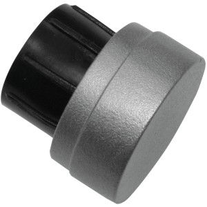 Gardinia Endkappe Industrial Home, Ø 25 mm, silber, 2er-Set für Stilgarnituren.