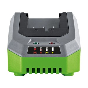 LUX 1 PowerSystem Schnellladegerät für 20 V Akkus, Ladestandsanzeige.