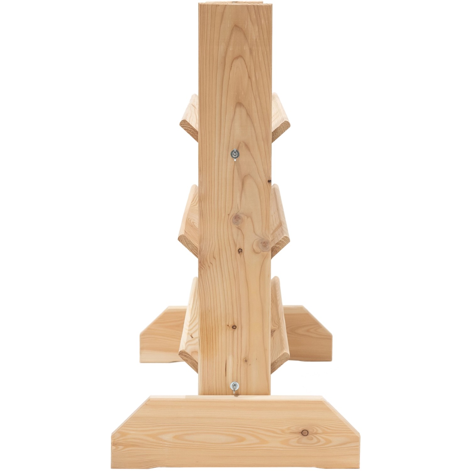 Westmann Kräuterregal Premium L aus Lärchenholz mit Rankgitter, 3 Ebenen für Kräuter und Pflanzen.