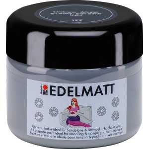 Marabu Edelmatt Schiefergrau, 225ml, für Wand-Akzente, Basteln und Schablonieren.