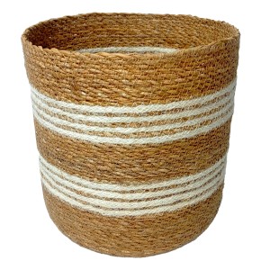 Naturfarbener Boltze Korb Giada, 25x26x25 cm, für Aufbewahrung.