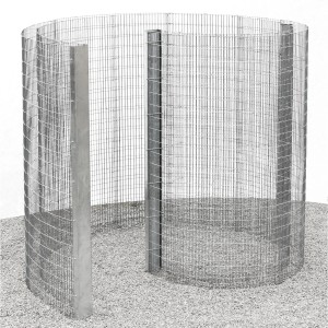 Bellissa Gabione Gartendusche/Umkleide Spirale, verzinkt, 230x180x200 cm, ohne Steine.