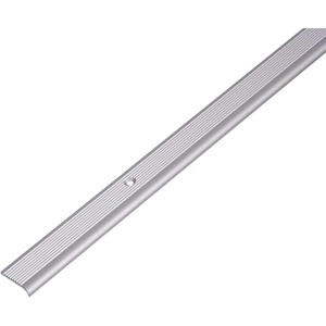 Arcansas Treppenkantenprofil aus Aluminium, 6x25x1000 mm, silberfarben.