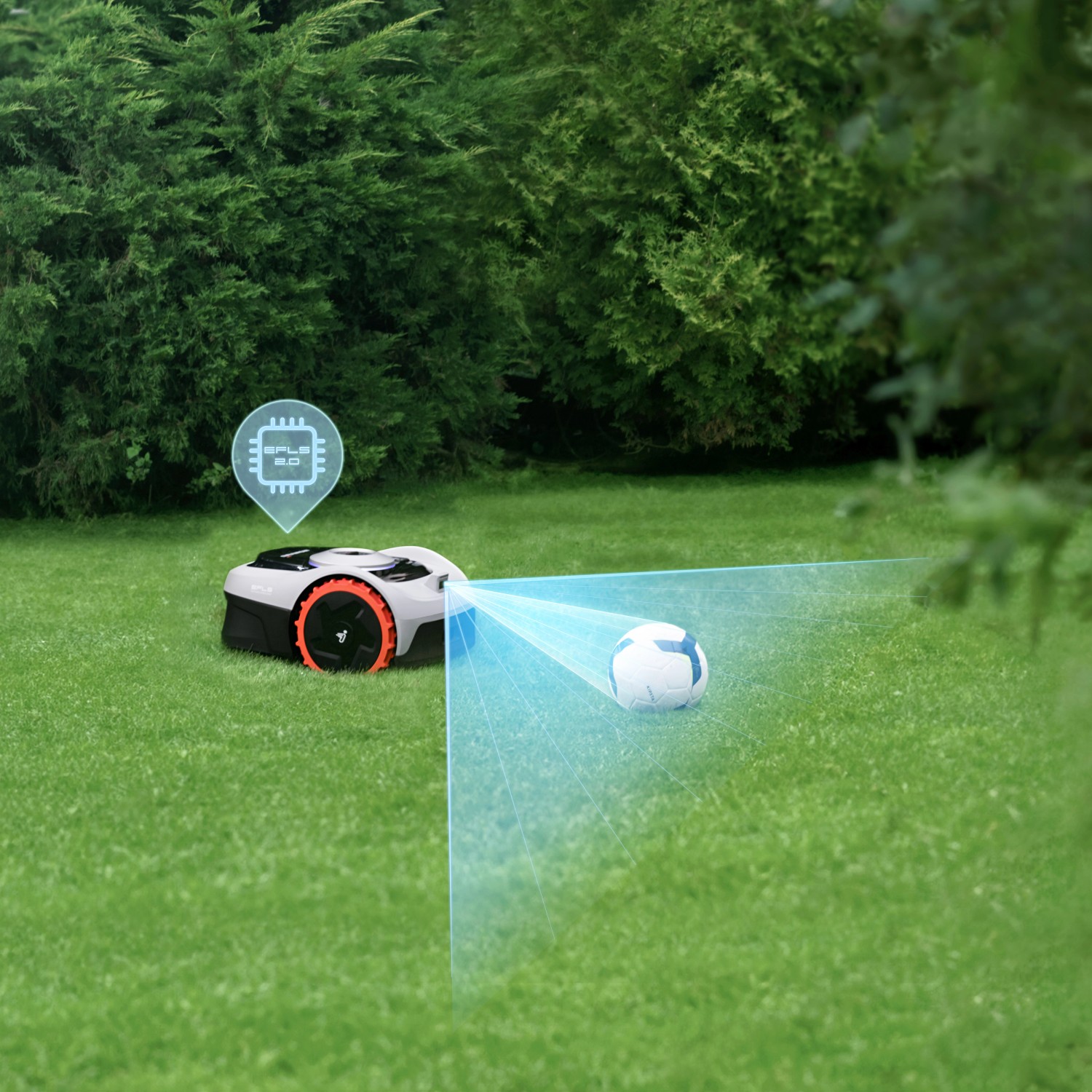 Segway Mähroboter Navimow ohne Begrenzungskabel i105E für Mähfläche 500