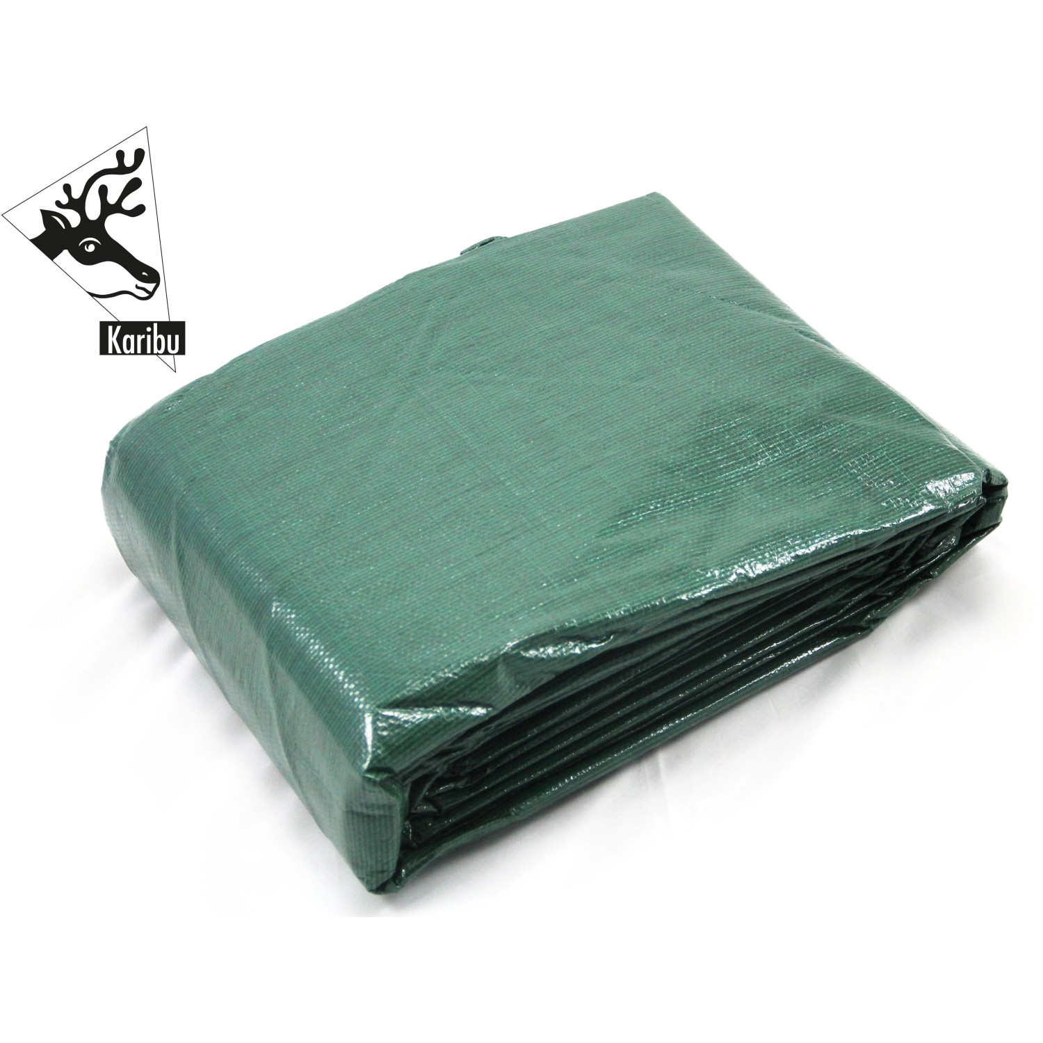 Karibu Winterabdeckplane, Modell 3, grün. Poolabdeckung aus PEB-Bändchengewebe.