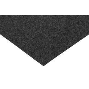 Andiamo Nadelfilz Teppichboden Milo, anthrazit, 200x300cm. Strapazierfähige Meterware für Fußbodenheizung.