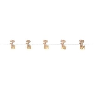 OBI LED Lichterkette Rentiere Holz Warmweiß 10 LED