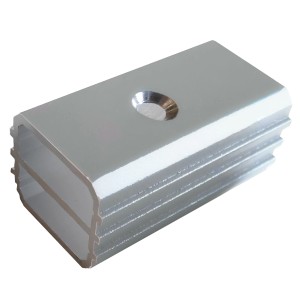 Elephant Steckzaun Ersatzteil: Abstandshalter aus Aluminium, 4x2x1,8 cm.