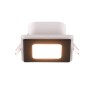 Schwarzer, eckiger Trio LED Einbaustrahler Nimbus, 8,5x8,5cm. Moderne Deckenleuchte für Innenräume.