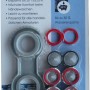 Wasserspar-Set für Armaturen mit Montageschlüssel, Mischdüsen und Dichtungen.