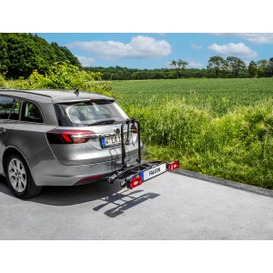Eufab Fahrrad-Kupplungsträger Falcon am Auto, Heckträger für 2 Fahrräder.