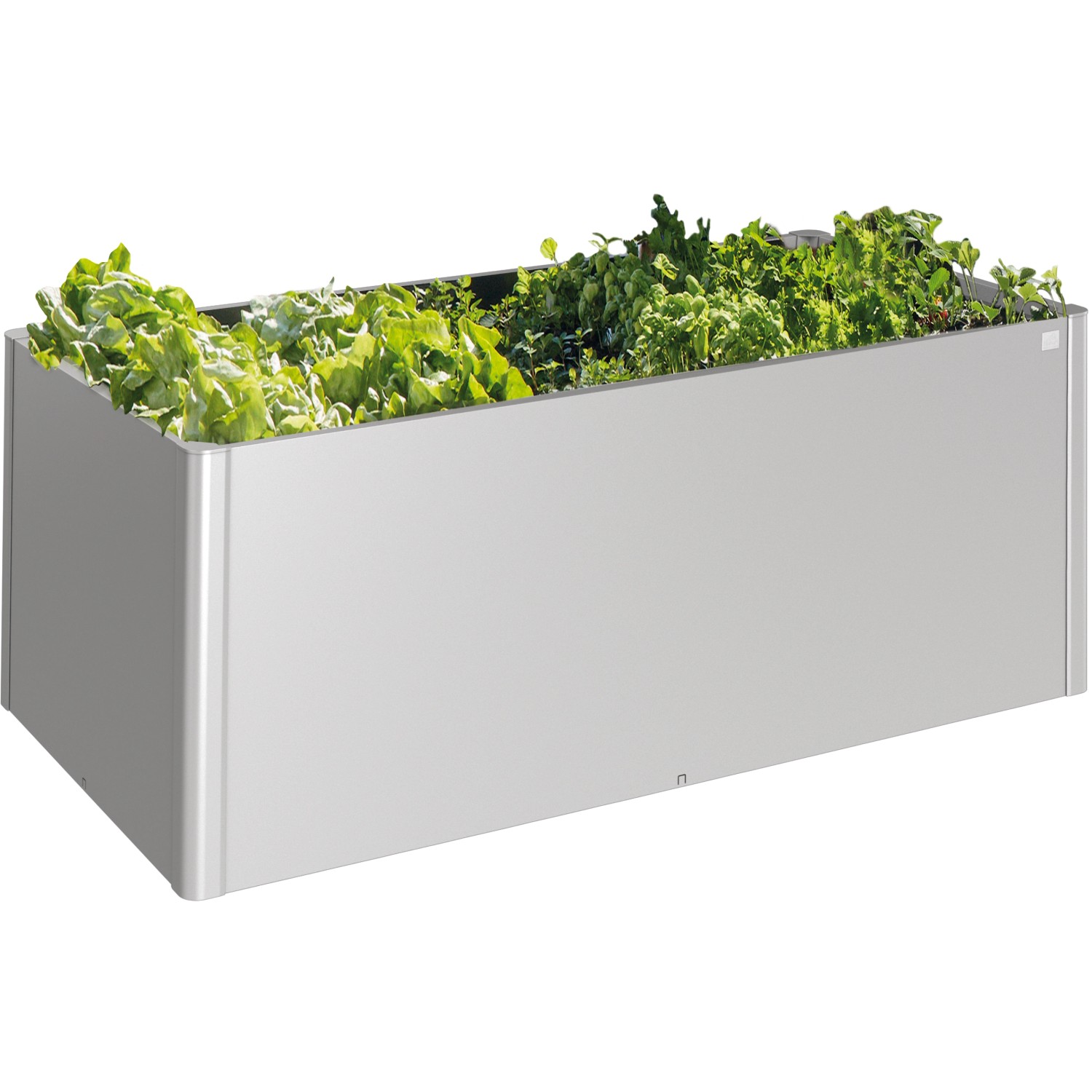 Biohort Hochbeet inkl. Gardena MicroDrip 194 x 95 x 77 cm Silber