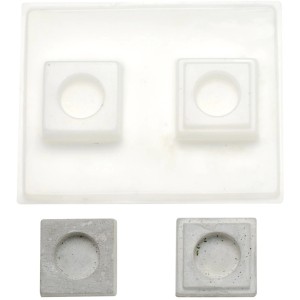 Glorex Gießform Teelichthalter 7 cm x 7 cm Quadratisch