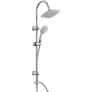 Überkopf Brauseset Teneriffa mit Kopf- und Handbrause, verchromt.