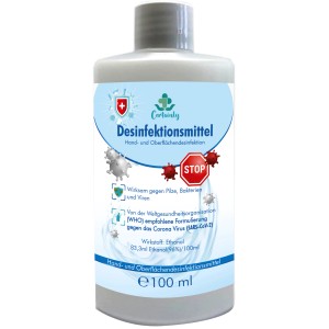 Certainly Hand- und Flächendesinfektion, 100ml Flasche. Reinigungsmittel zur Desinfektion.