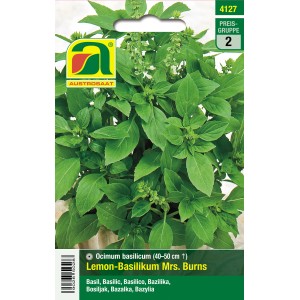 Austrosaat Saatgut Lemon-Basilikum "Mrs. Burns" Ocimum basilicum L.