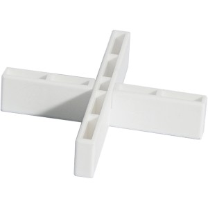 Häusler Fugenkreuze, 6mm, 25 Stück, für gleichmäßige Terrassen- und Gehwegplatten Verlegung.