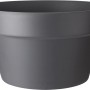 Anthrazitfarbene Elho Pflanzschale Loft Urban, Ø 35 cm, ideal für Balkon und Terrasse.