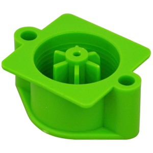 Grünes Betonbau-Frontteil, 25 mm, für Unterputzdosen, 5 Stück.