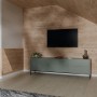 Wohnraum mit Egger Decowall DO006 Namur Fichte Dekor-Paneelen als Wandverkleidung.