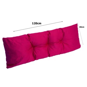 Setgarden Palettenkissen, 120x40cm Rückenkissen, Rose. Bequemes Kissen für Palettenmöbel.