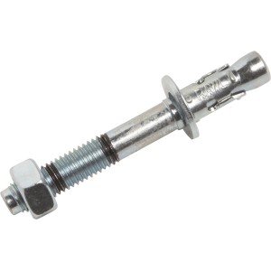 LUX Bolzenanker, 10 mm Durchmesser, 80 mm Länge, aus verzinktem Stahl.