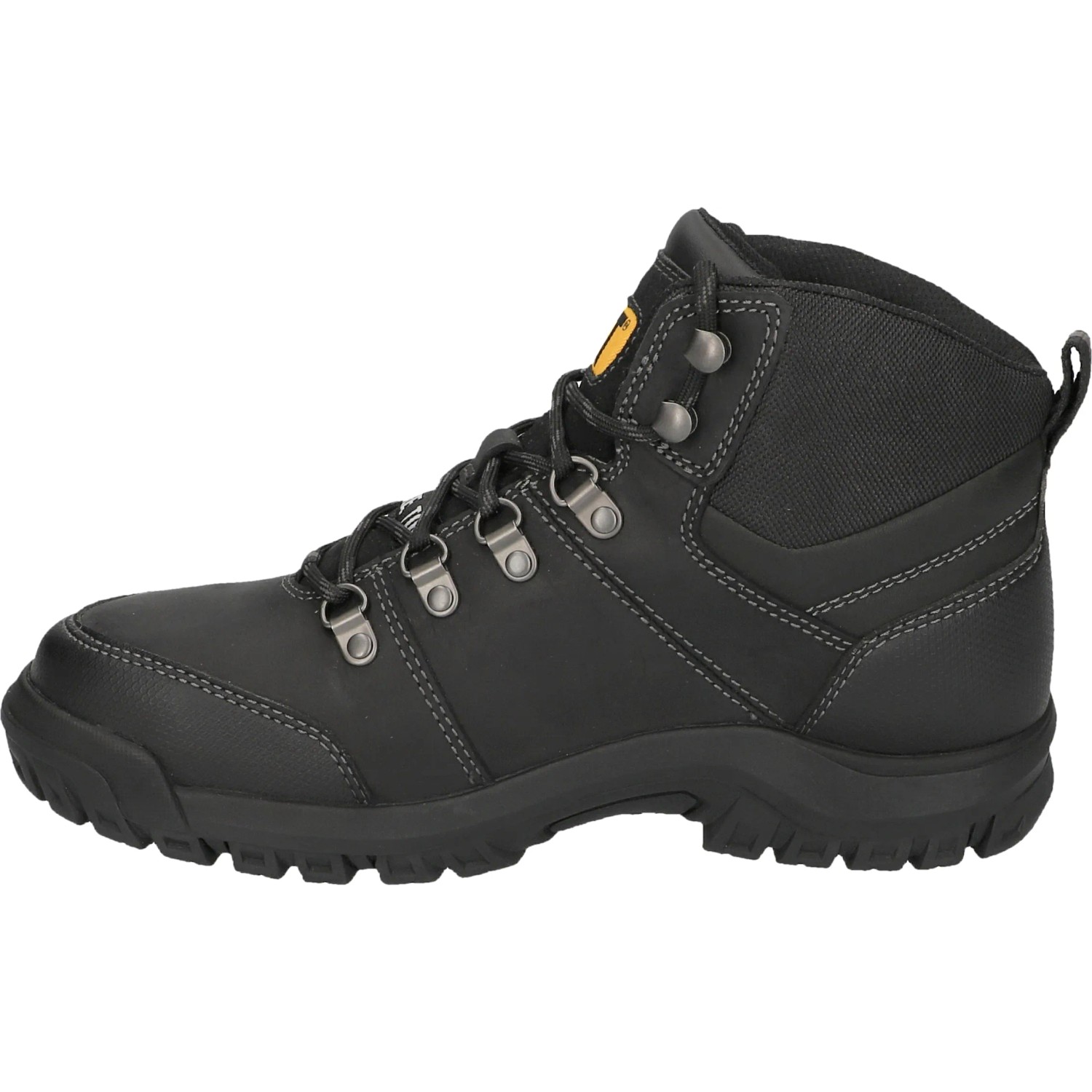 Schwarzer Cat Sicherheitsstiefel Framework S3 in Größe 40, ideal für sicheres Arbeiten.