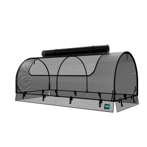 GroJa Frühbeetaufsatz Folie für Hochbeete 150 cm x 70 cm Weiß